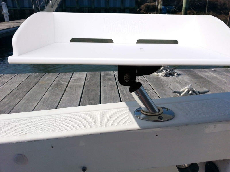 Brocraft Boat Bait Table / Boat Fillet Table / Boat Cutting Board for Rod Holder Mount - Image 2